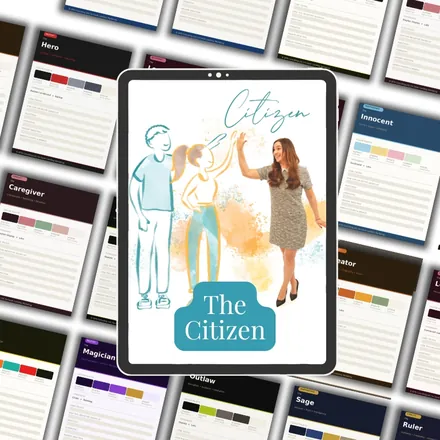The Citizen Brand DNA Blueprint on a tablet