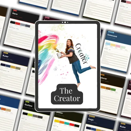 The Creator Brand DNA Blueprint on a tablet
