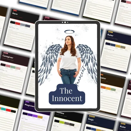The Innocent Brand DNA Blueprint on a tablet