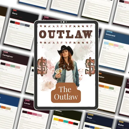 The Outlaw Brand DNA Blueprint on a tablet